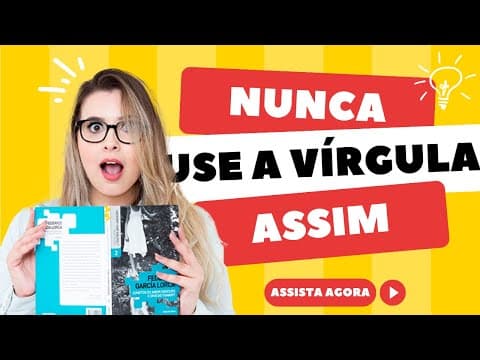 Thumbnail da aula: VÍRGULA: JAMAIS COMETA ESSES ERROS! (Gramática para Concursos) - Professora Pamba