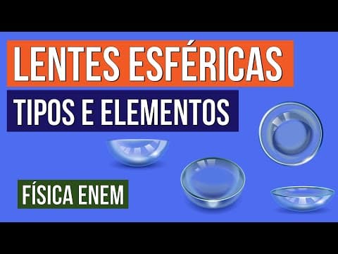 Thumbnail da aula: LENTES ESFÉRICAS: tipos e elementos | Física para o Enem | Flaverson Messias Batista