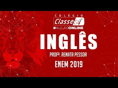Thumbnail da aula: RESOLUÇÃO DO ENEM 2019 - Inglês
