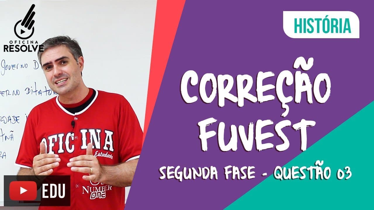 Thumbnail: Correção FUVEST 2019 - História Questão 03