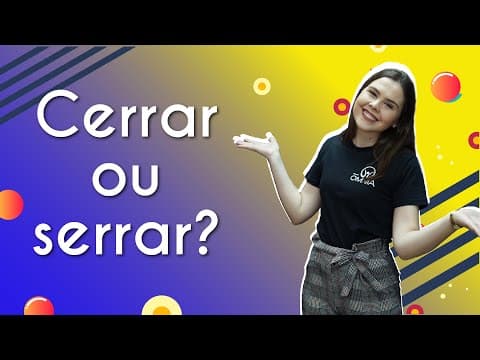 Thumbnail da aula: Cerrar ou serrar? - Brasil Escola