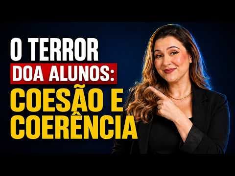 Thumbnail da aula: FALTA DE COESÃO E COERÊNCIA? NUNCA MAIS! - Professora Pamba
