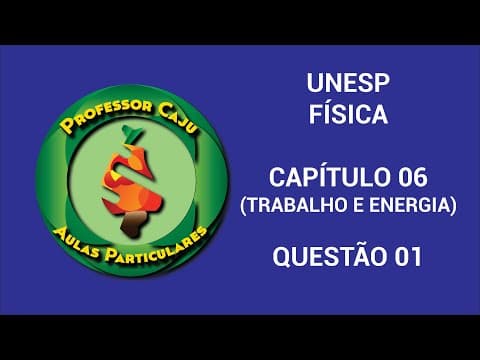 Thumbnail da aula: UNESP | FÍSICA | CAPÍTULO 06 (TRABALHO E ENERGIA) | QUESTÃO 01