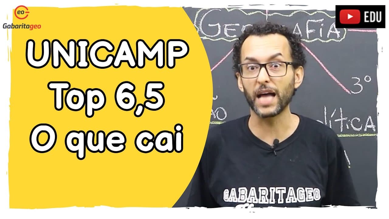 Thumbnail: O que mais cai na UNICAMP 2022 | Geografia |