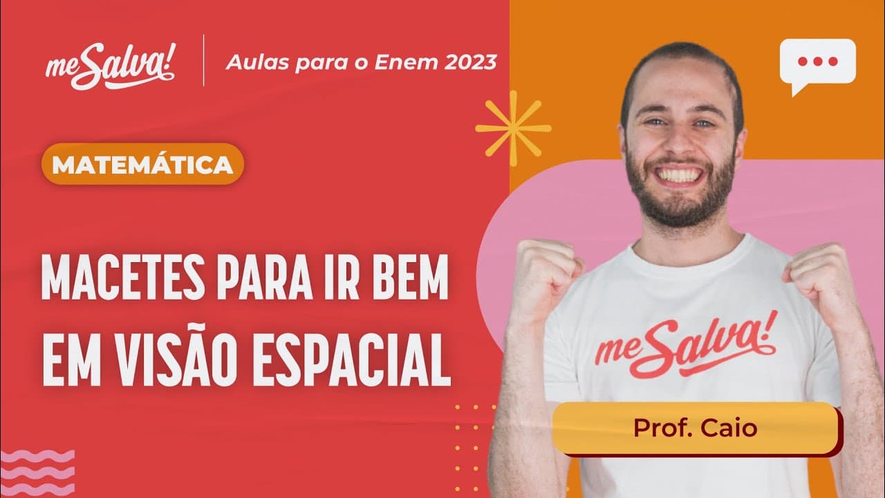 Thumbnail: Seja o MELHOR em VISÃO ESPACIAL! | Me Salva! ENEM