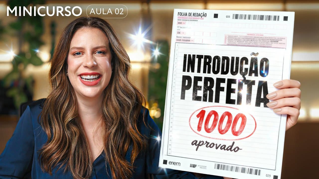 Thumbnail: INTRODUÇÃO nota 1000 para o Enem | Minicurso gratuito de redação AULA 02