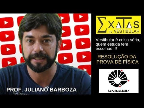 Thumbnail da aula: Resolução - Unicamp 2018 - Física