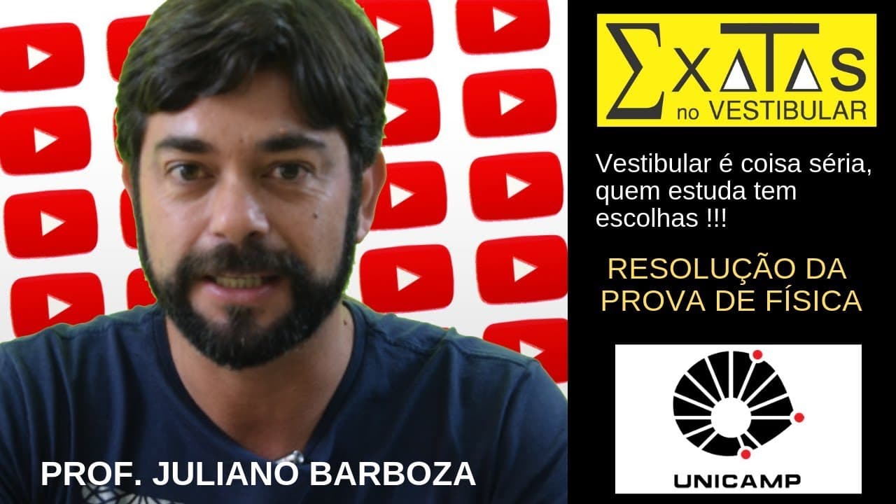 Thumbnail: Resolução - Unicamp 2018 - Física