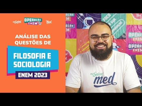 Thumbnail da aula: Comentando as QUESTÕES DE SOCIOLOGIA | ENEM 2023 | Me Salva! ENEM