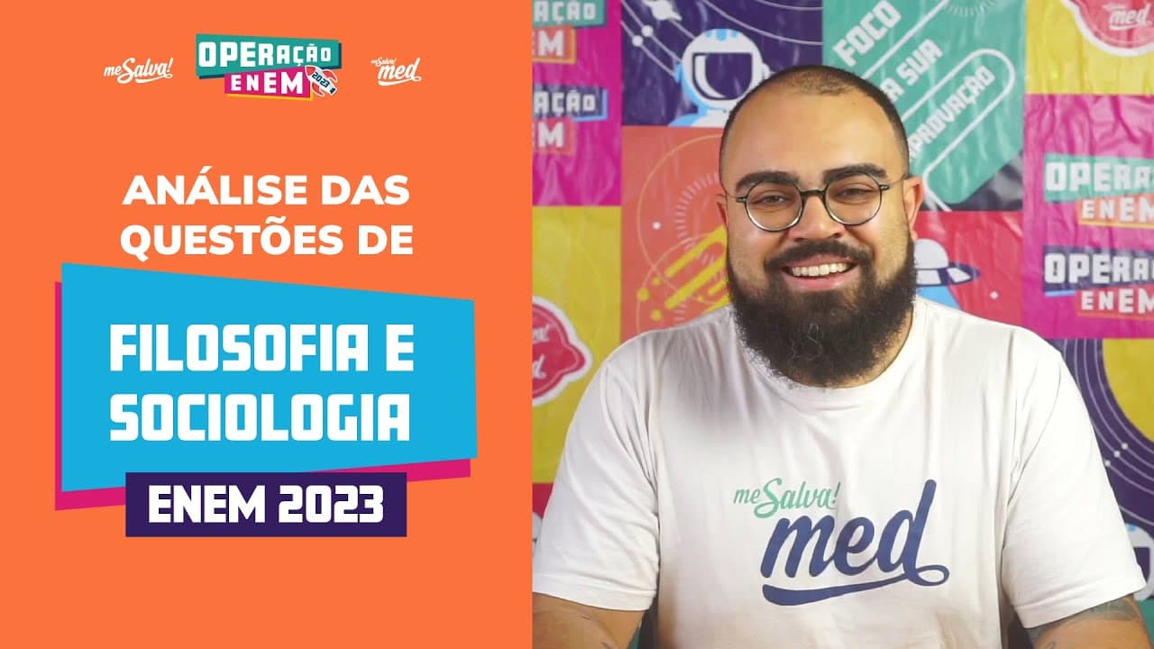 Thumbnail: Comentando as QUESTÕES DE SOCIOLOGIA | ENEM 2023 | Me Salva! ENEM
