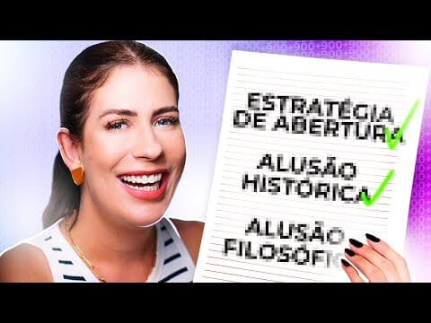 Thumbnail da aula: 3 FRASES PRONTAS para COMEÇAR a sua REDAÇÃO | ENEM 2023