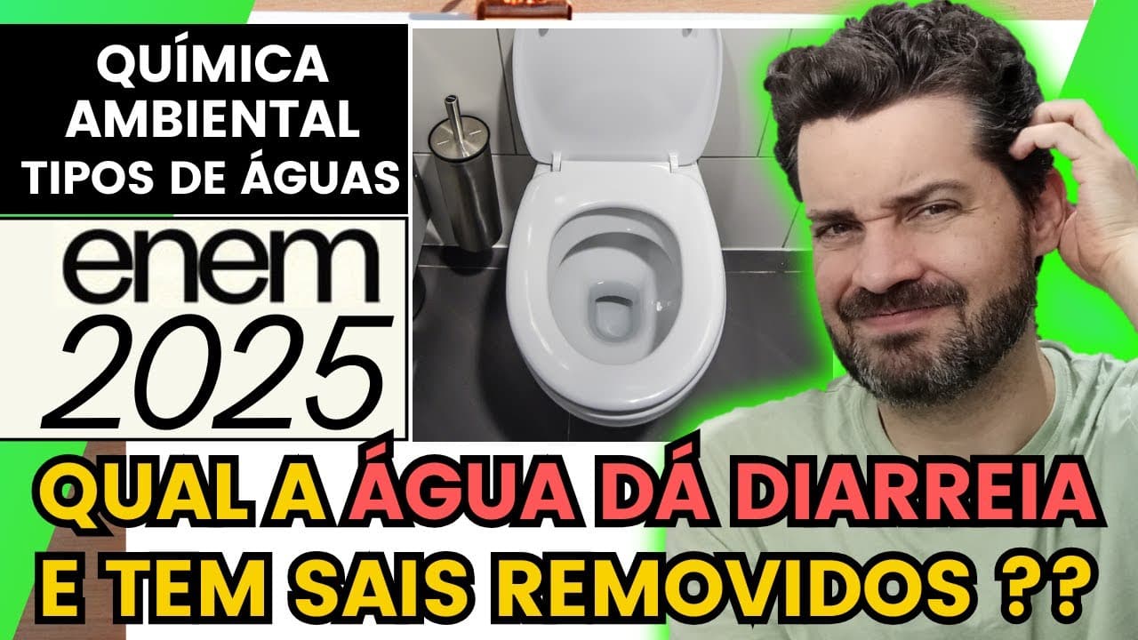 Thumbnail: ✏️ENEM 2025 | Existe um processo de purificação de água em que são removidos os sais dissolvidos. A
