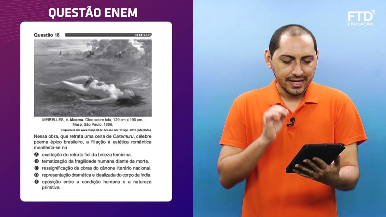 Thumbnail: FTD Resolve – Enem 2021 | Linguagens – Questão 018 (prova azul)