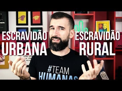 Thumbnail da aula: ESCRAVIDÃO URBANA X ESCRAVIDÃO RURAL | Prof. Marcelo Lameirão