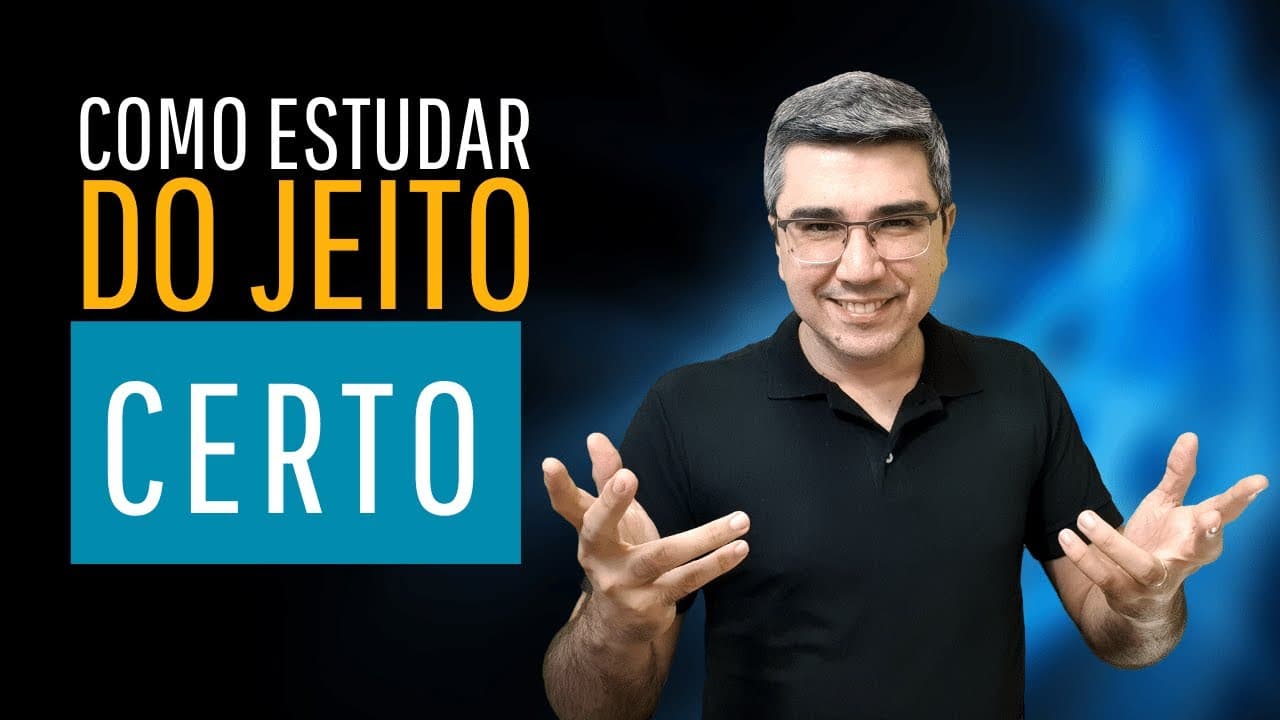 Thumbnail: Como estudar do jeito certo