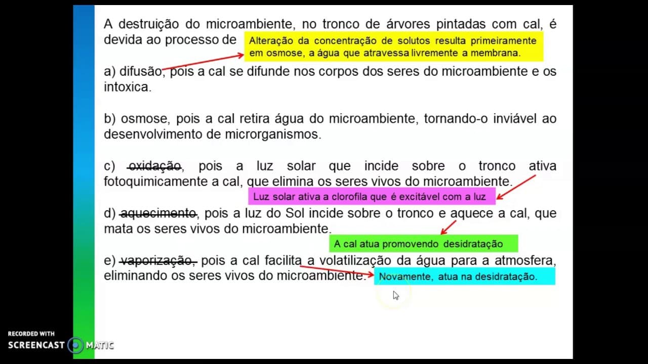 Thumbnail: 6_ Membrana plasmática - Citologia: Questão 59, caderno azul, Enem 2011