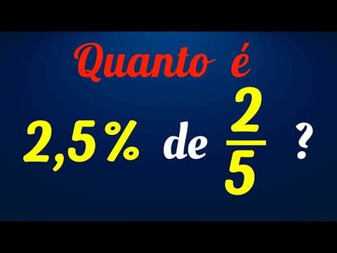 Thumbnail da aula: ⚠️ COMO FAZ ESSA PORCENTAGEM??? Matemática básica todo dia.📚🚀