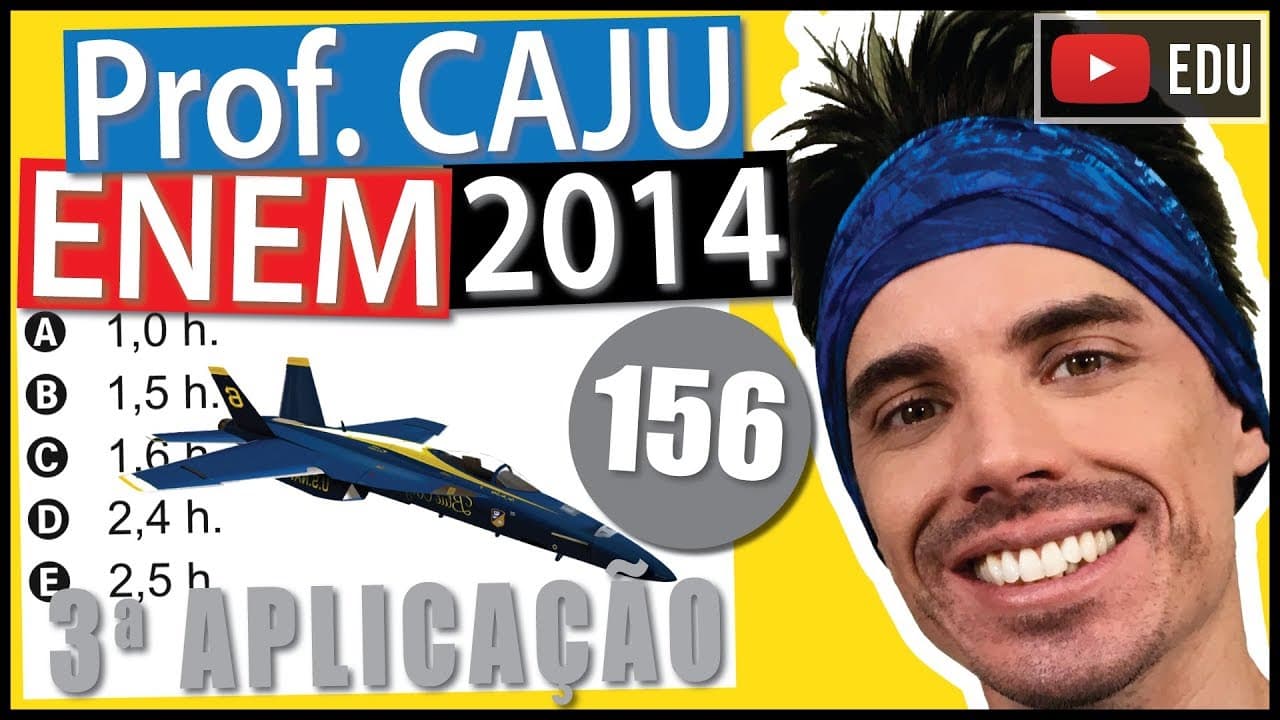 Thumbnail: [ENEM 2014 3Ap] 156 📓 VELOCIDADE A velocidade Mach (M) de um avião é definida como a razão entre a
