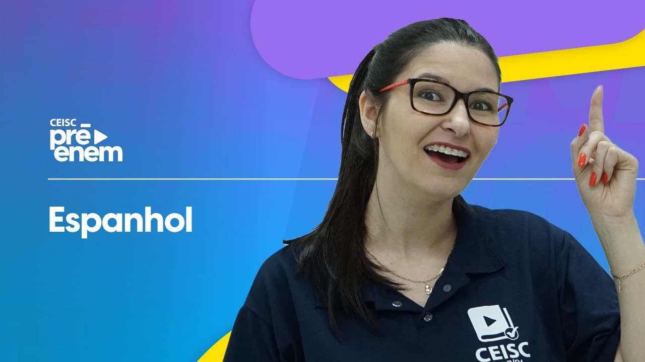 Thumbnail: AULA ABERTA | REVISÃO AO VIVO ENEM 2020 | ESPANHOL | Profª. Angelle Vargas