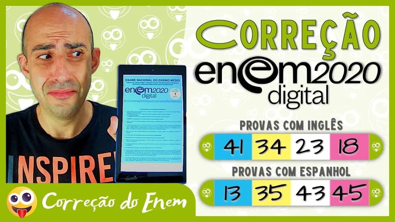 Thumbnail: [CORREÇÃO DO ENEM] Questão 41 - Enem 2020 digital - Prova azul (Inglês) ▷ Capotar só se for na cama