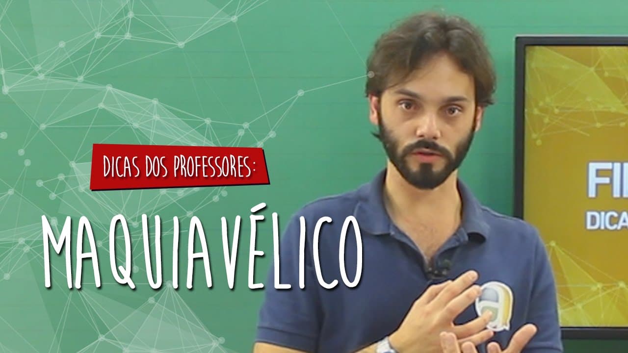 Thumbnail: #Dica dos Professores - Filosofia - Maquiavélico