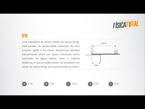 Thumbnail da aula: Alavanca interfixa | equilíbrio de corpo extenso e rígido | DICA INCRÍVEL | nunca mais erre.