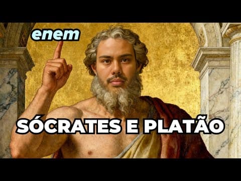 Thumbnail da aula: REVISÃO ENEM: SÓCRATES E PLATÃO - Fácil e Rápido