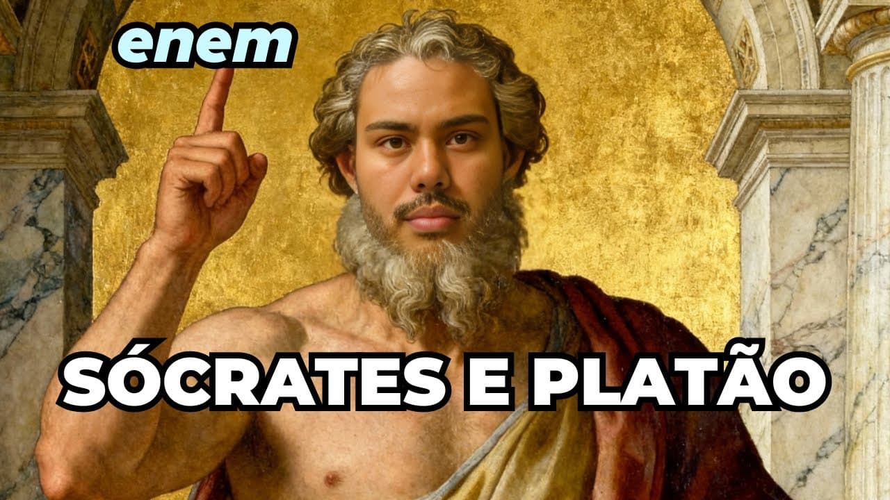 Thumbnail: REVISÃO ENEM: SÓCRATES E PLATÃO - Fácil e Rápido