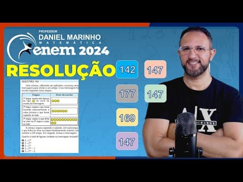 Thumbnail da aula: 🔴 RESOLUÇÃO DO ENEM 2024 | MATEMÁTICA | CADERNO AZUL - Questão 142