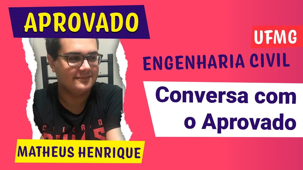 Thumbnail: DE PÉSSIMO ALUNO NA ESCOLA A APROVADO NA UFMG - Qual método de estudos ele usou?