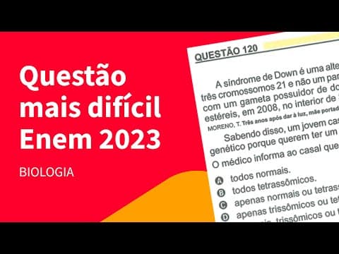 Thumbnail da aula: Entendendo uma questão de Biologia do ENEM 2023 | ProEnem