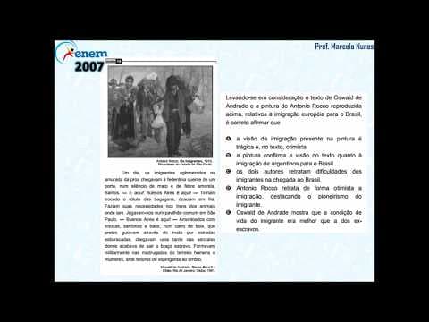 Thumbnail da aula: Enem 2007: compreensão de texto (texto e pintura).