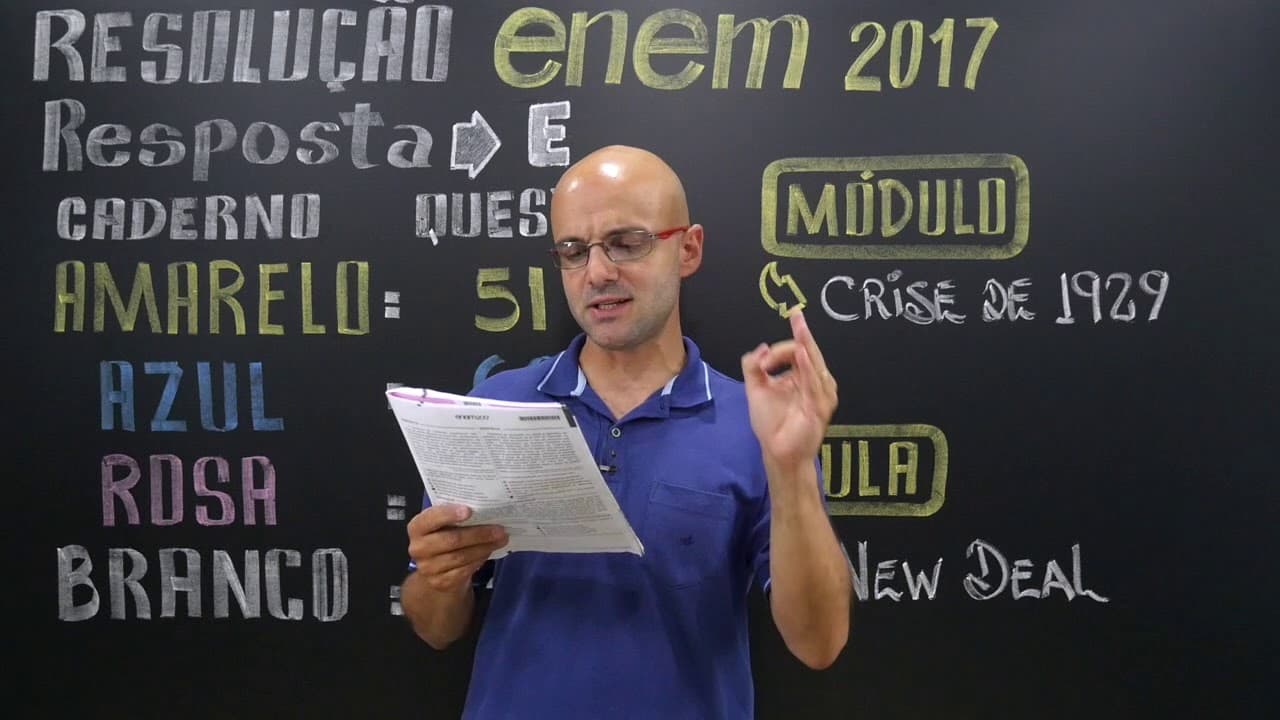 Thumbnail: ENEM 2017 - Questão 51 de História (Caderno Amarelo)