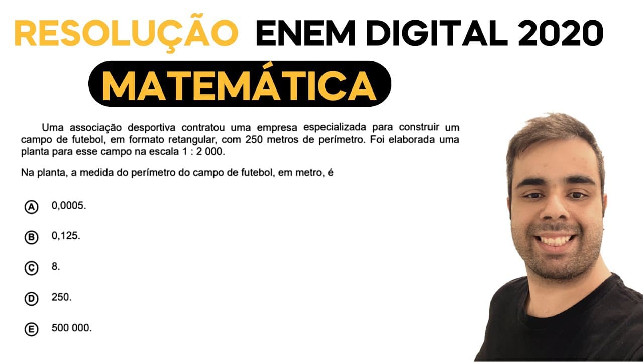 Thumbnail: ENEM DIGITAL 2020 - Uma associação desportiva contratou uma empresa especializada para construir um