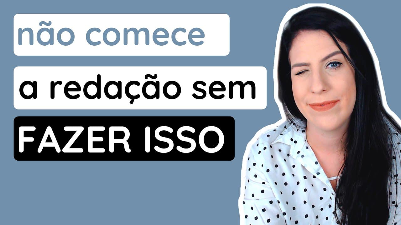 Thumbnail: Como começar uma redação do Enem do zero