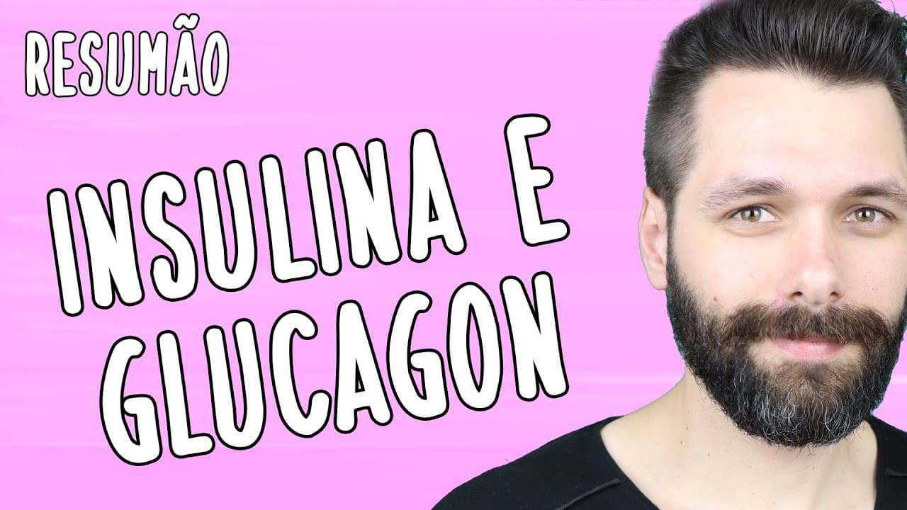 Thumbnail: INSULINA E GLUCAGON - Hormônios glicêmicos - Resumo | Biologia com Samuel Cunha