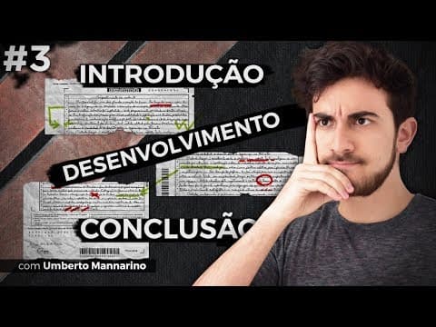 Thumbnail da aula: Comentando uma REDAÇÃO DO ENEM - Coesão, Estrutura, Coerência e as 5 Competências (3/5)