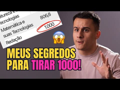Thumbnail da aula: LENDO MINHA REDAÇÃO NOTA 1000 (assista e aprenda a fazer igual)