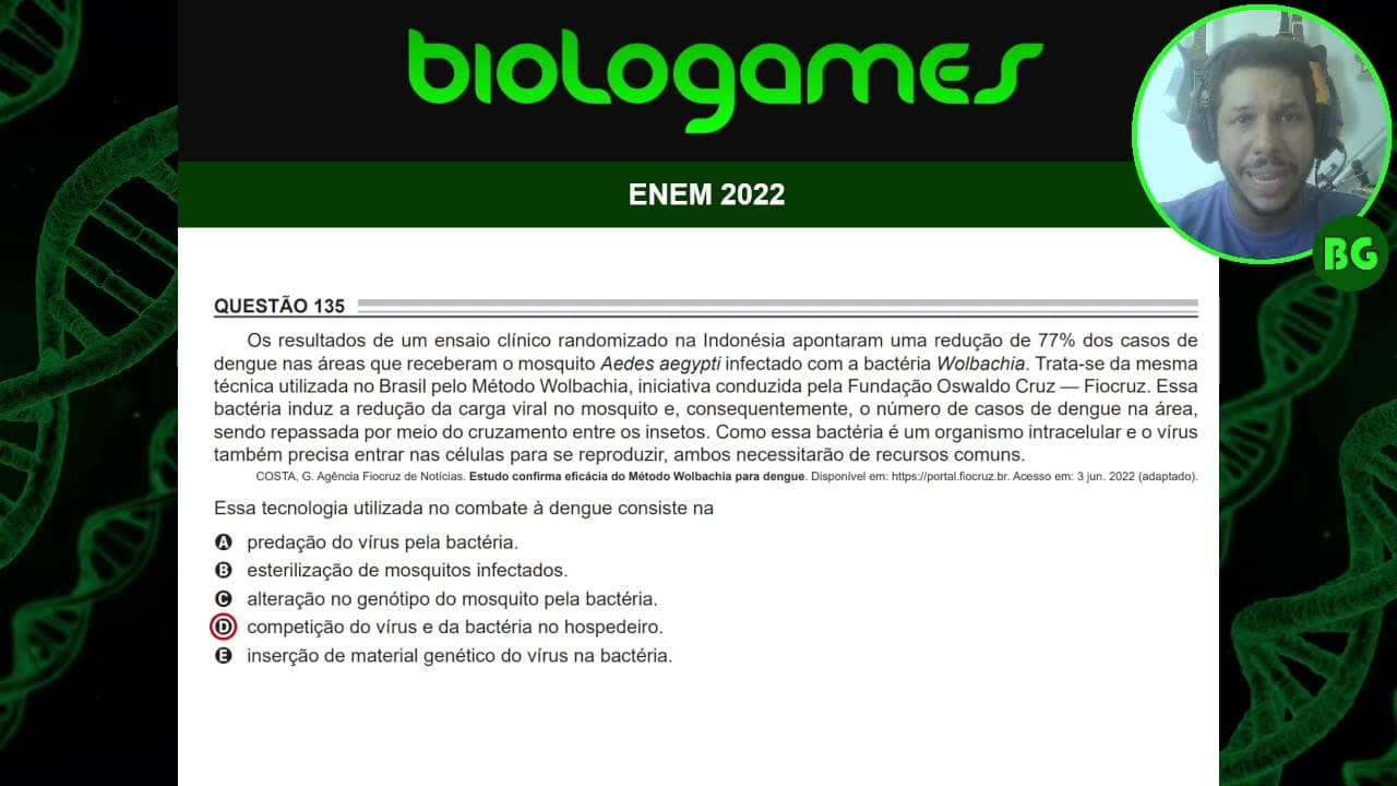 Thumbnail: ENEM 2022 - PROVA ROSA - Questão 135