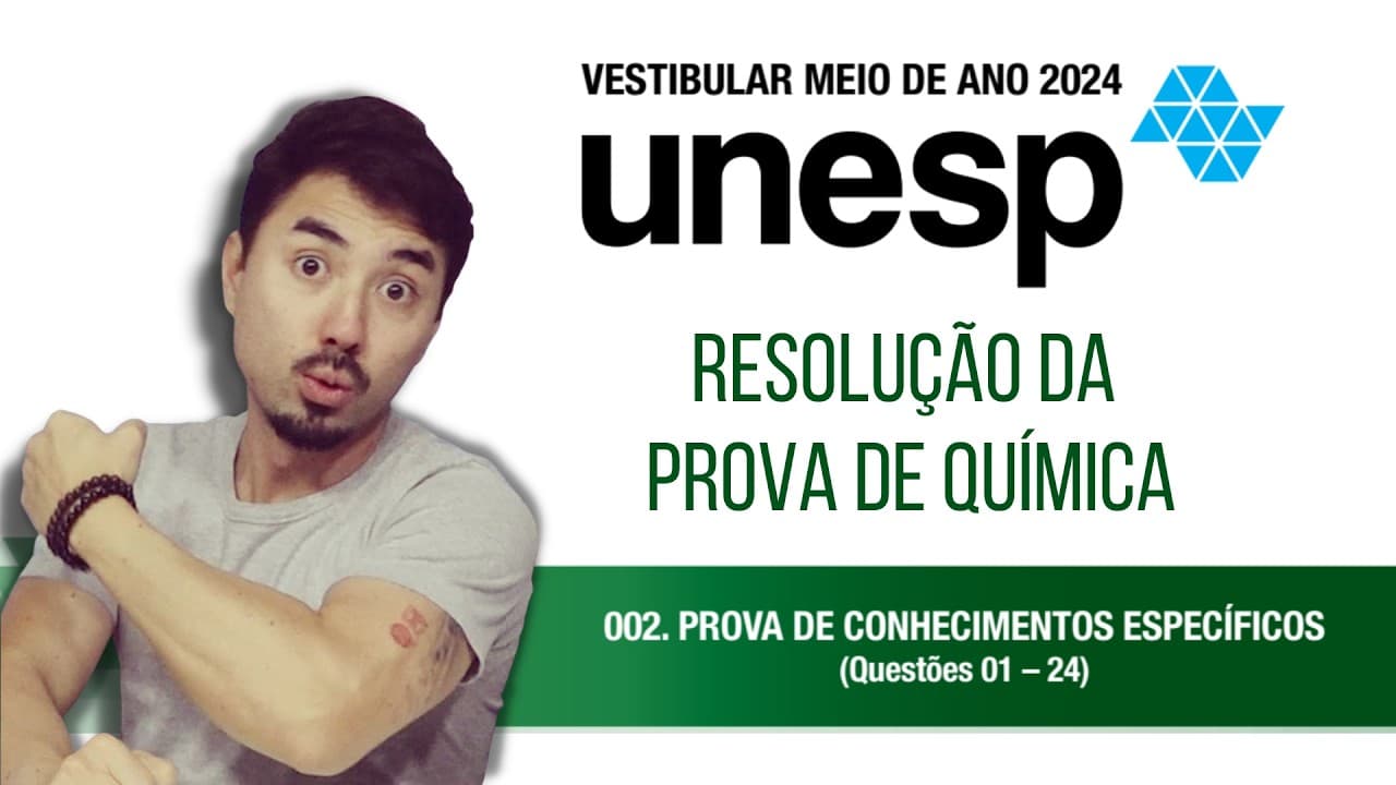 Thumbnail: UNESP | Segunda Fase 2024 | Vestibular Meio do Ano