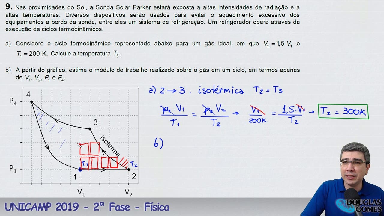 Thumbnail: UNICAMP 2019 segunda fase Questão 09