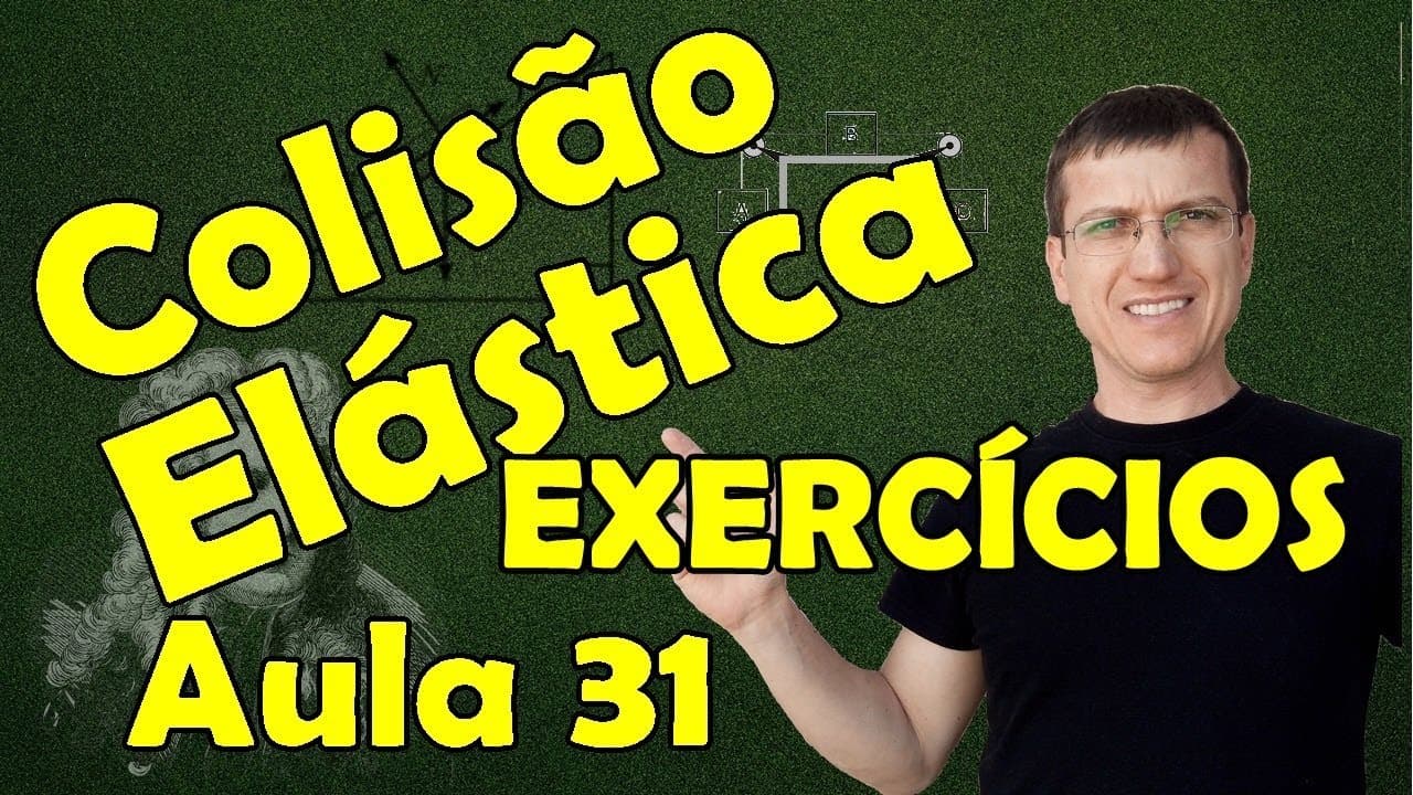 Thumbnail: COLISÃO ELÁSTICA e COEFIC DE RESTITUIÇÃO EXERCÍCIOS DINÂMICA AULA 31 Prof Boaro ILIMIT ED