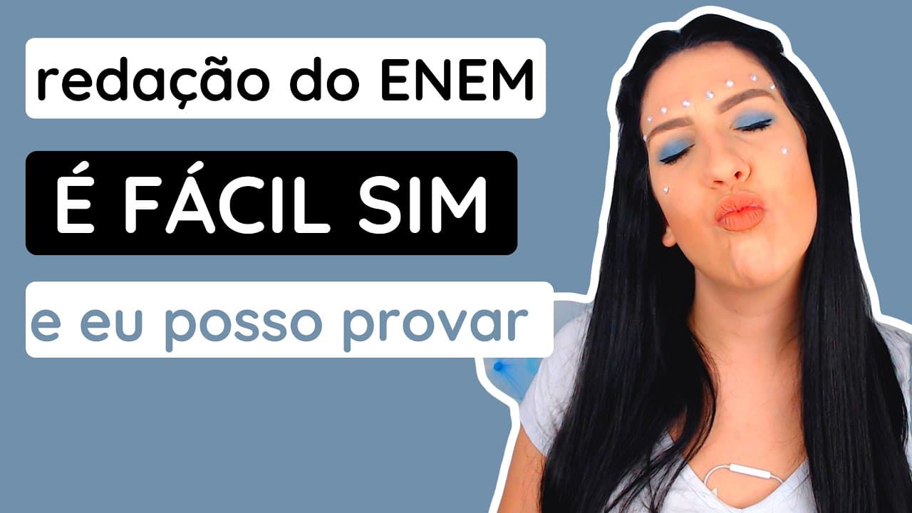 Thumbnail: Redação é fácil SIM, saiba como