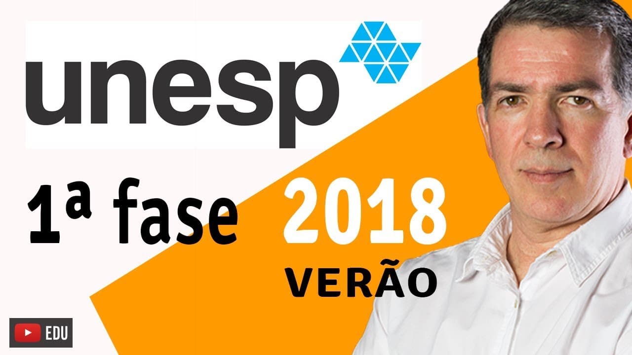 Thumbnail: UNESP 2018 - Primeira Fase - VERÃO - Física Professor Pinguim