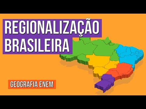 Thumbnail da aula: REGIONALIZAÇÃO BRASILEIRA: macrorregiões e Quatro Brasis | Geografia para o Enem | Raphael Carrieri