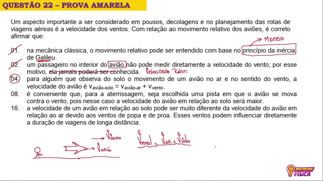 Thumbnail: Questão 22 UFSC 2022 - Prova Amarela