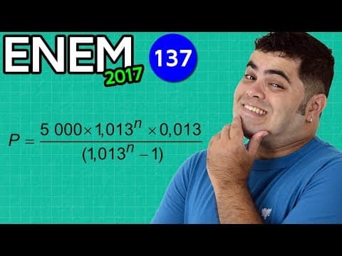 Thumbnail da aula: 🔥 ENEM 2017 Matemática #02 👉 Inequação Exponencial e Logaritmo (questão difícil)