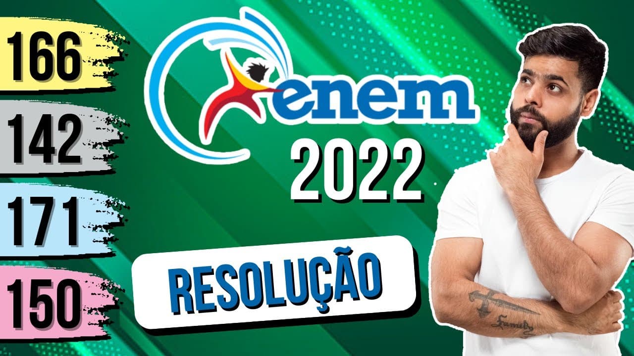 Thumbnail: ENEM 2022 MATEMÁTICA RESOLUÇÃO COMENTADA - NOS CINCO JOGOS FINAIS DA ÚLTIMA TEMPORADA, COM UMA MÉDIA