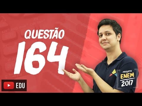 Thumbnail da aula: Enem 2016 - Matemática | Questão 164 (Caderno Rosa)