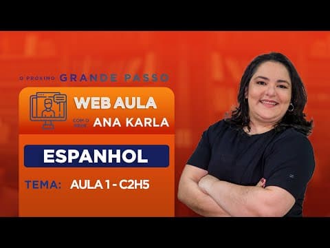 Thumbnail da aula: #REVISÃOENEM Web Aulão - Espanhol: Habilidade 5 - Aula 1 - Enem 2022